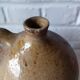 Old beige-brown stoneware jar France