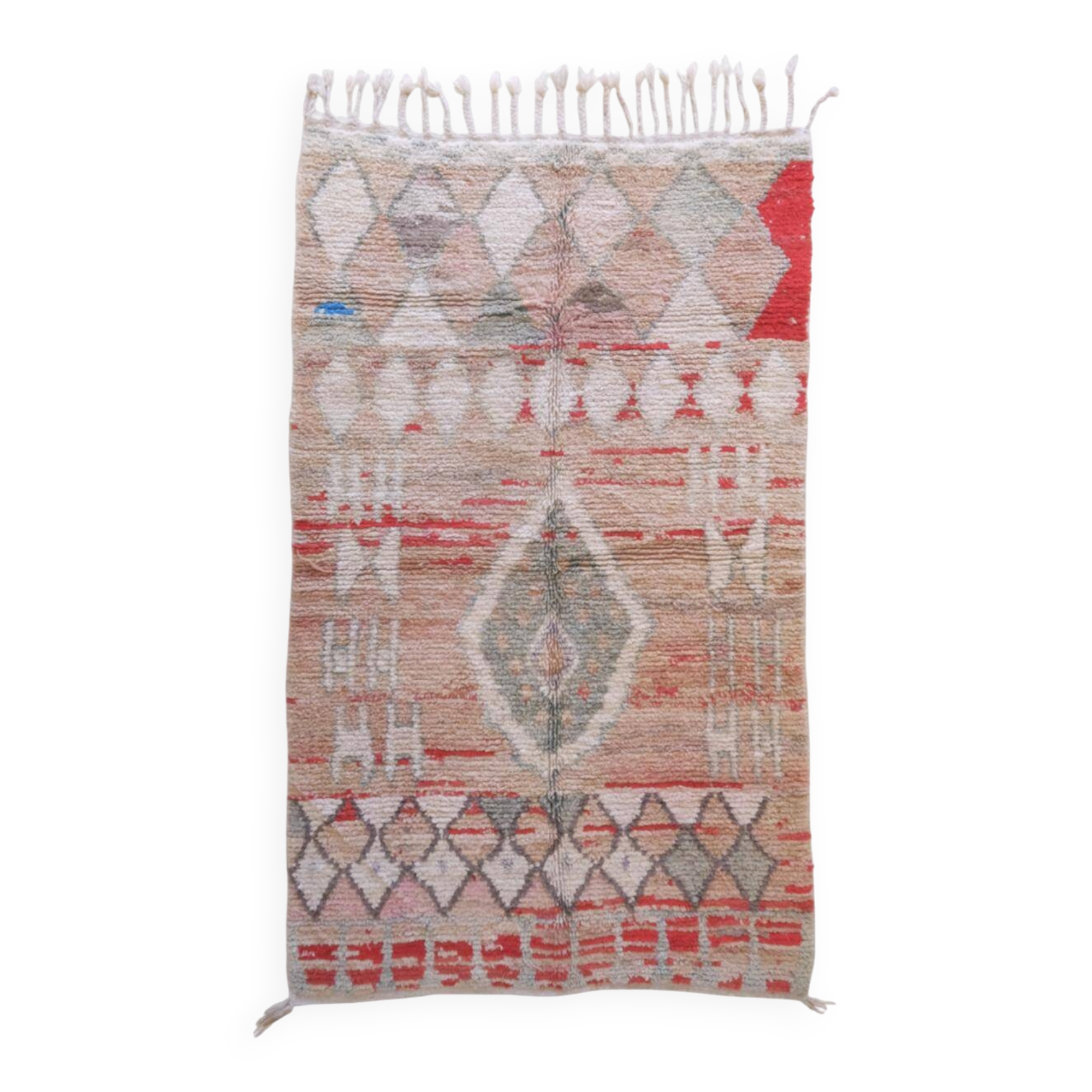 Neutral Berber Rug - 257 x 155 cm