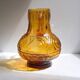 Amber colored Italian Carafe by MCM Empoli 1970s