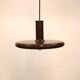 Brown vintage Fog & Morup pendant lamp: Hans Due Optima model, mid-century.