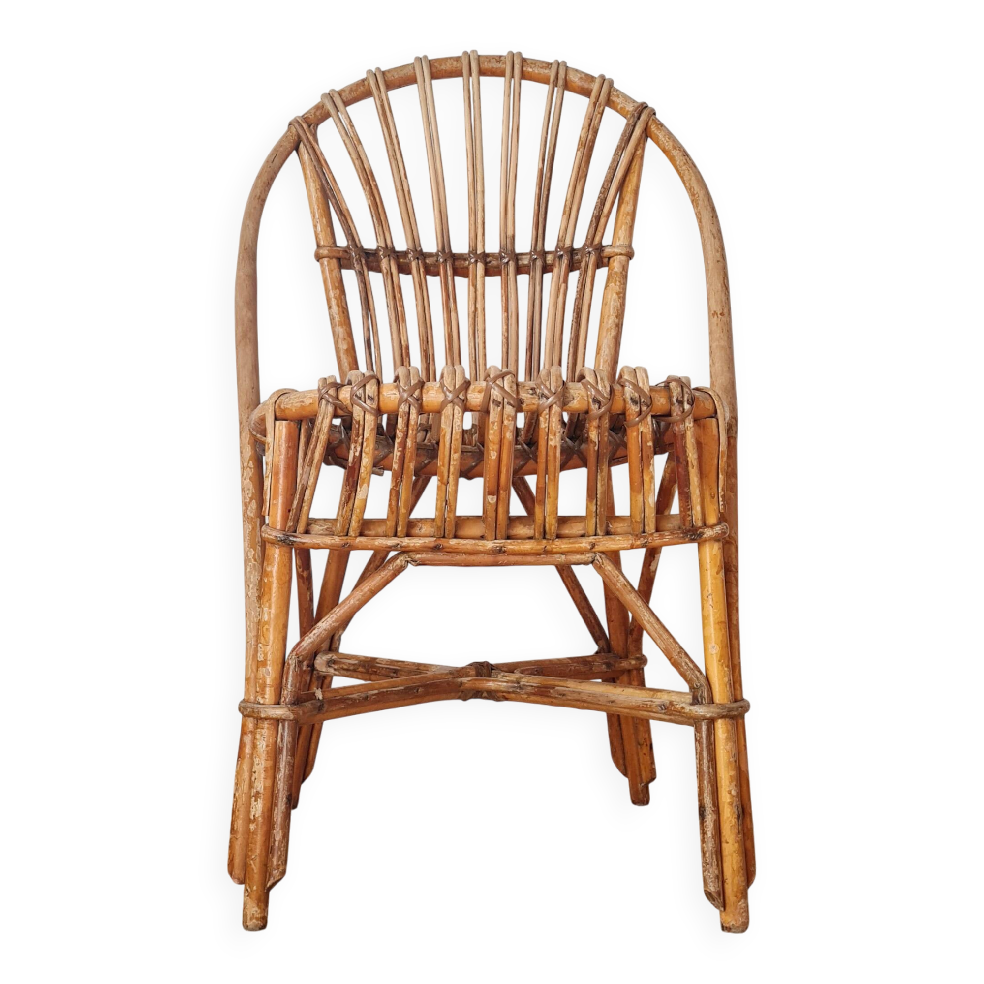 Vintage Hardy rattan bistro chair