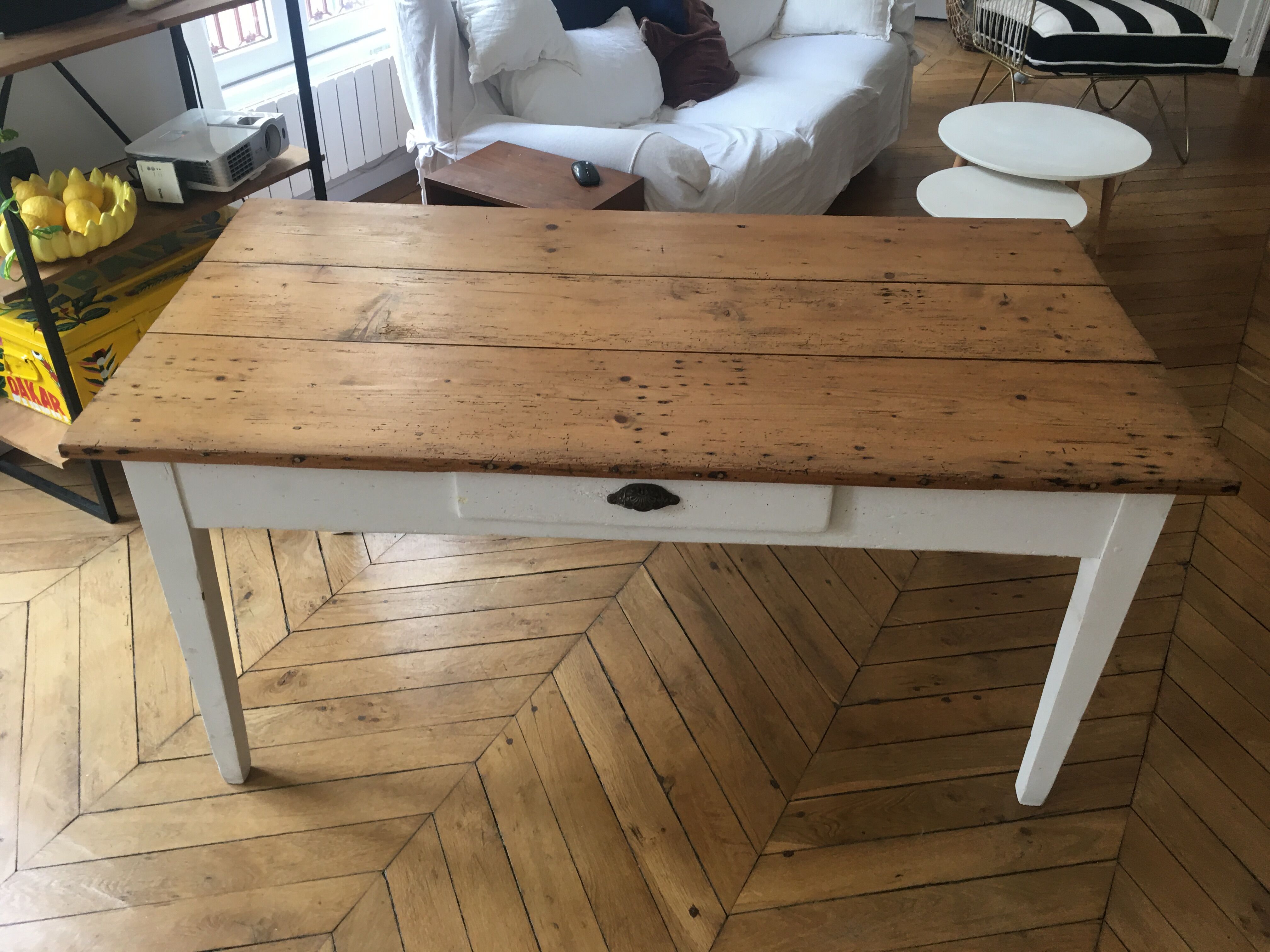 Light wooden kitchen table