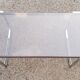 Vintage glass coffee table