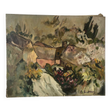 Spring on the Farm, signed E. Soutrenoy, 1949