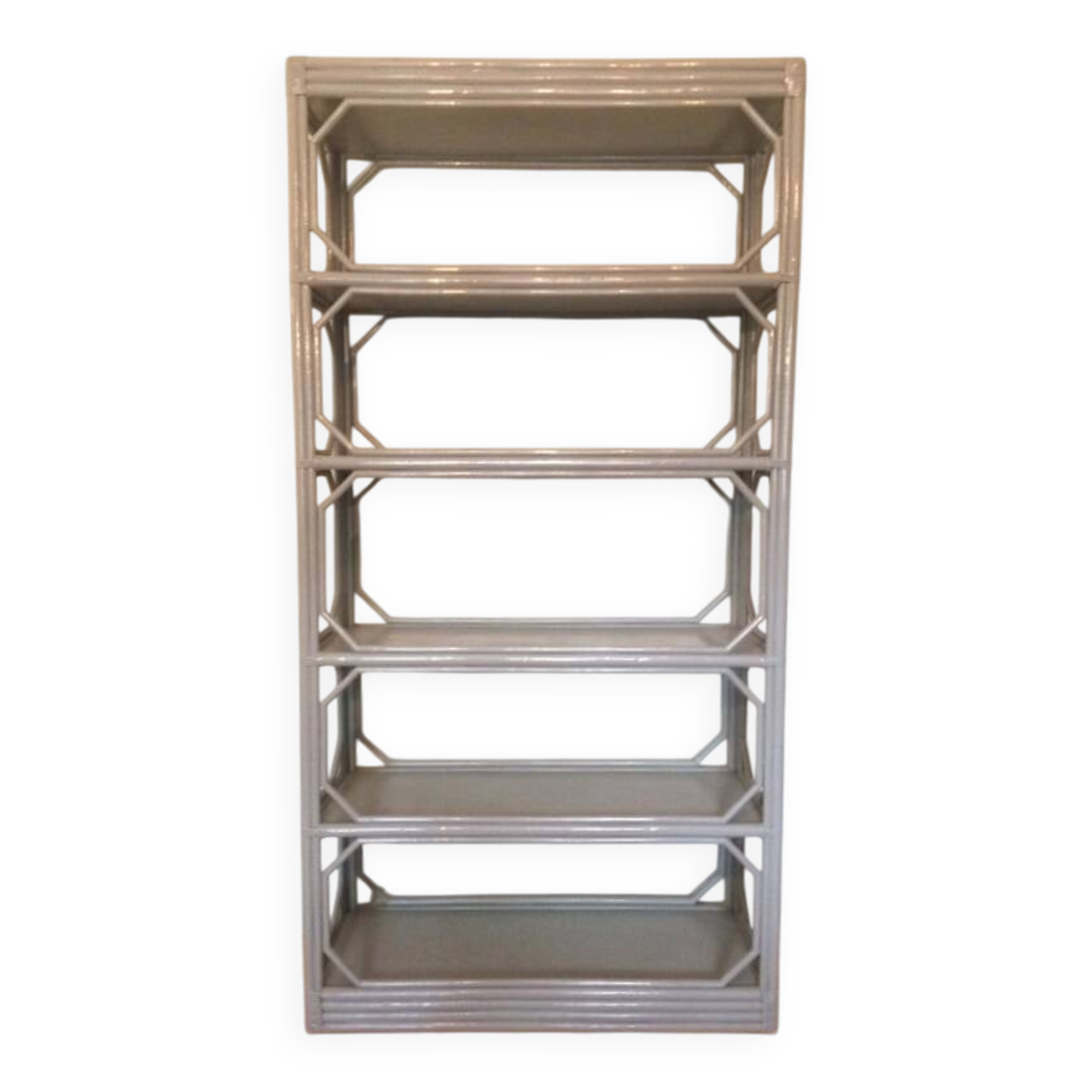 Bamboo shelf. Vintage 80s