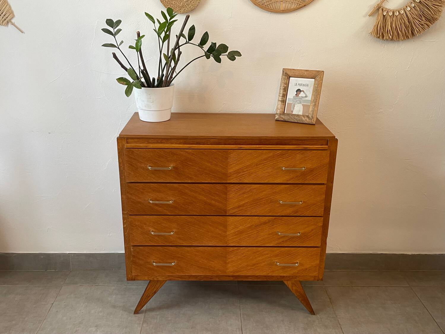 Charmante commode vintage en chêne