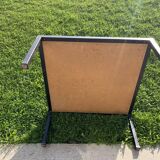 Brutalist coffee table in wrought iron and ceramic from the 70s