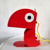 Design toucan lamp carmine blue