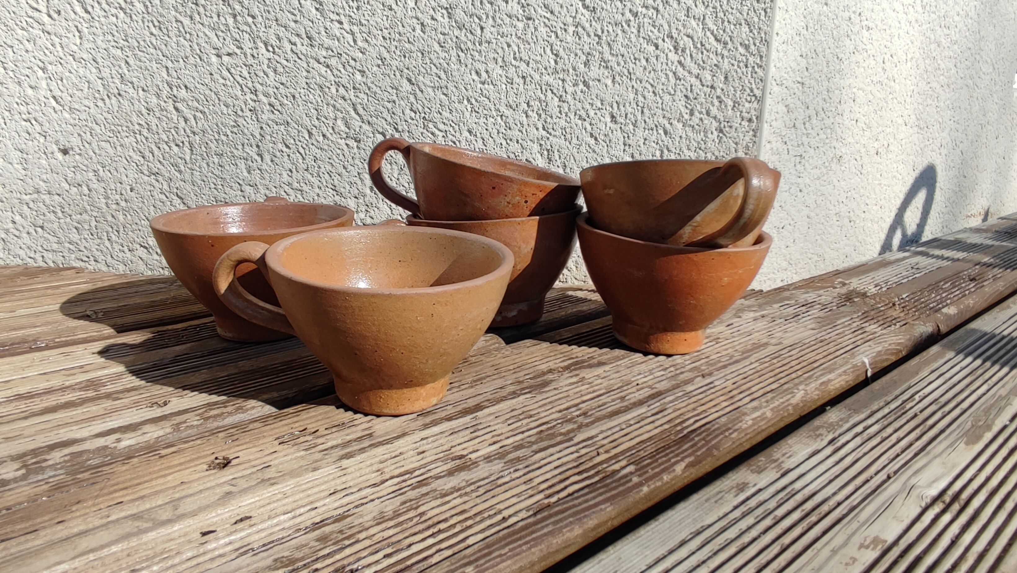 Sandstone cups