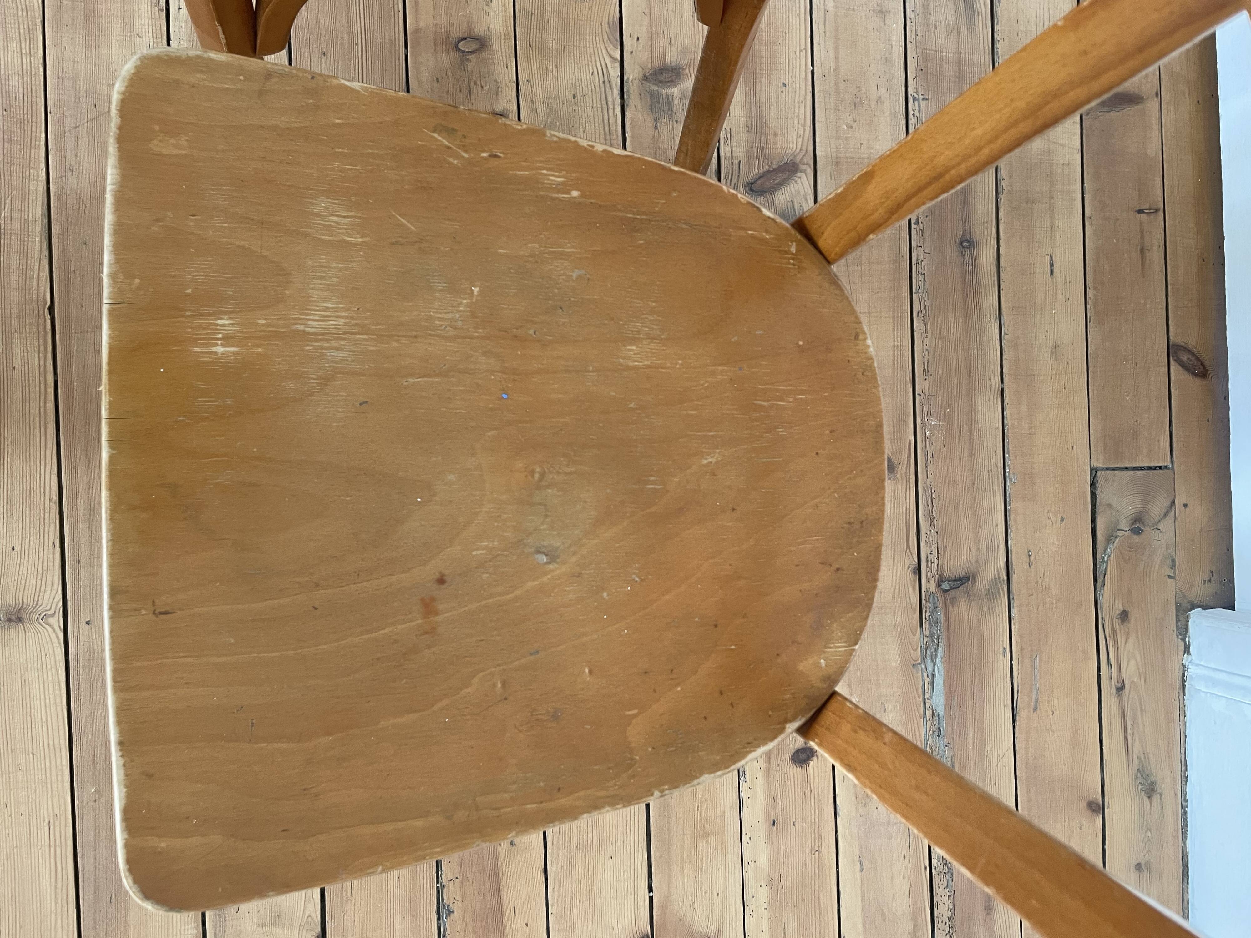 Pair of Baumann bistro chairs