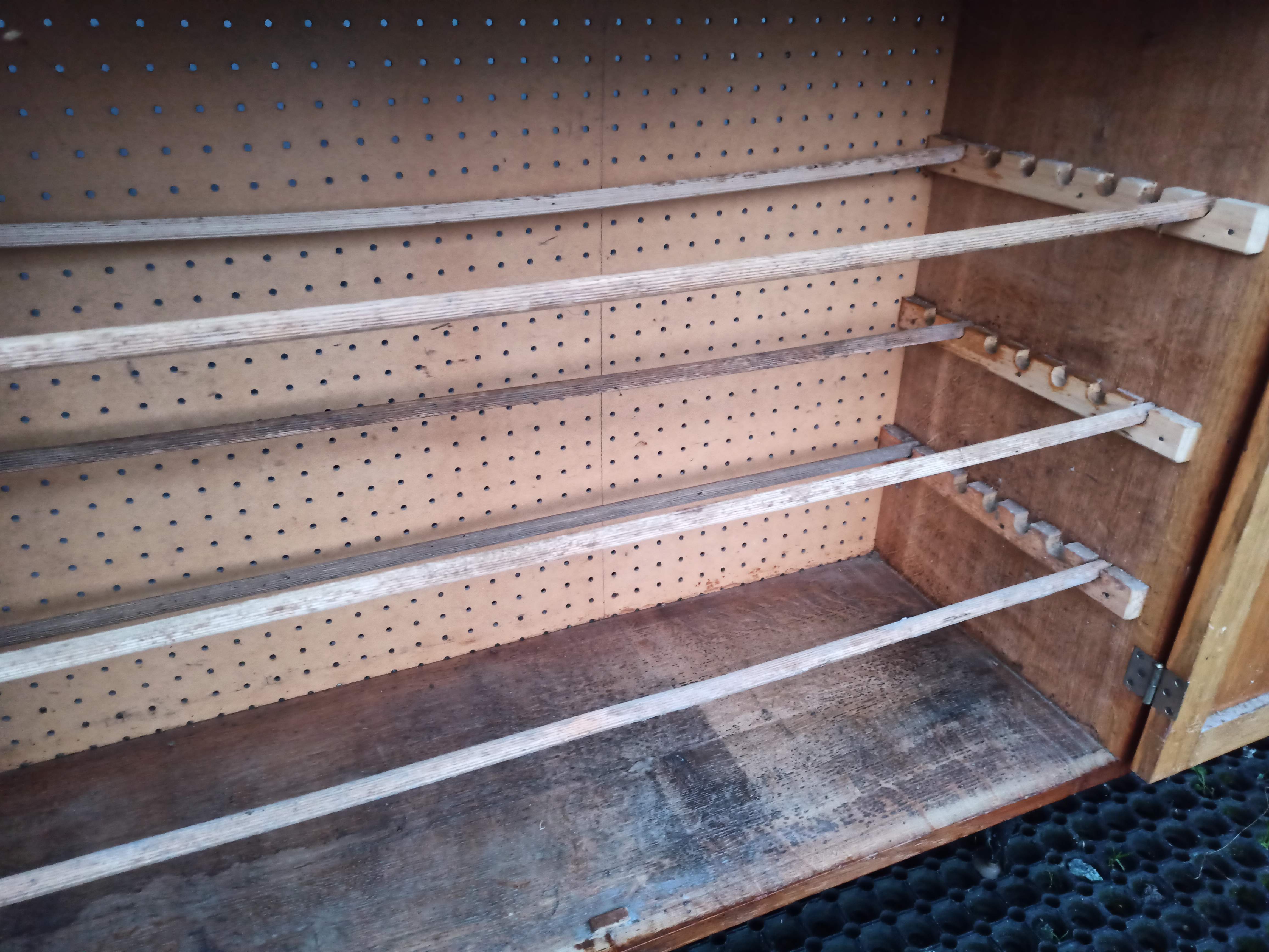 Low storage sideboard 2 doors iron base year 50 60