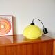 Suspension en opaline jaune mushroom design années 60-70