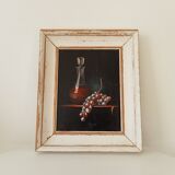 Still life table, oil on canvas, signed Pacetti