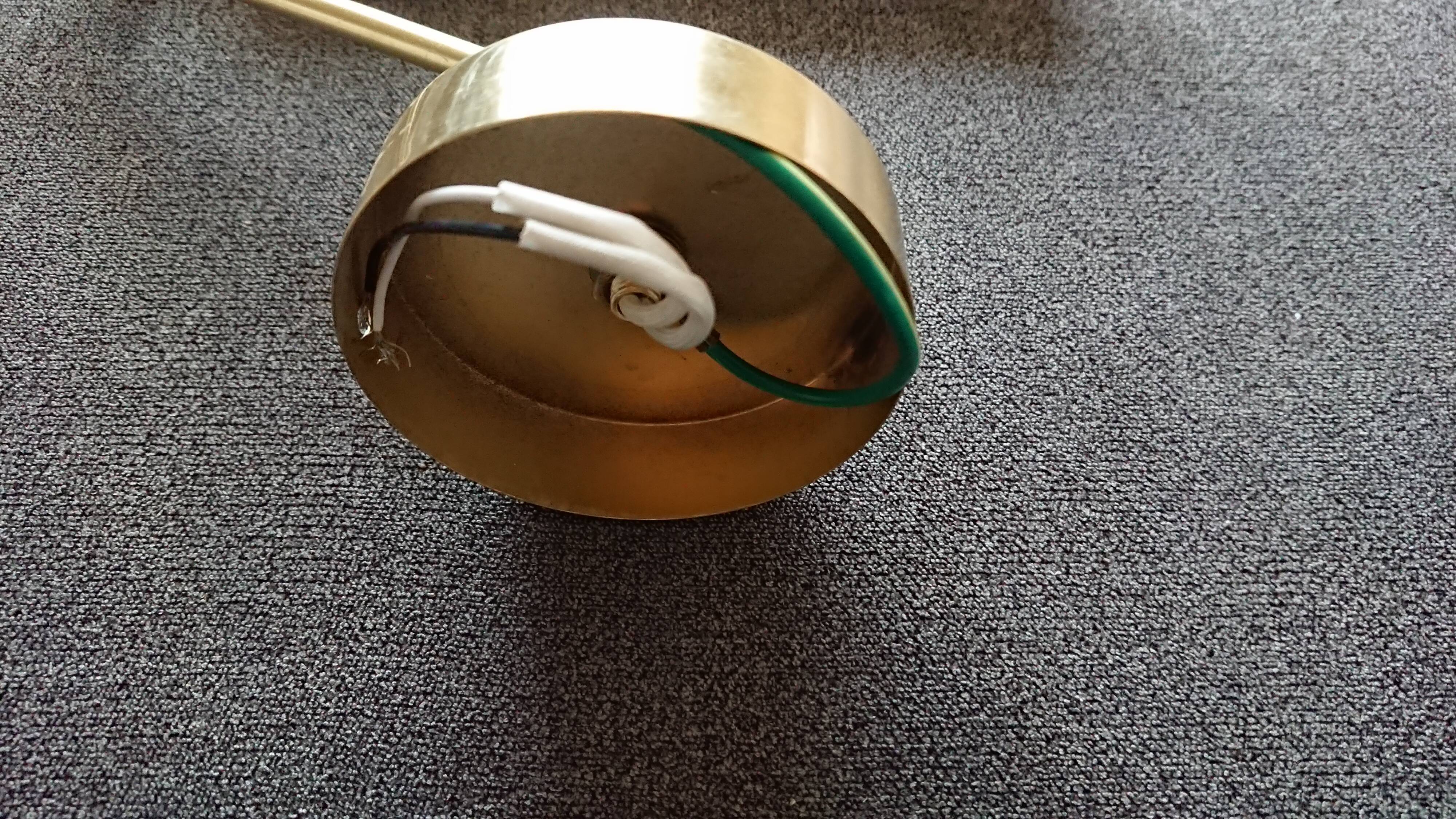 Copper wall lamp for artwork