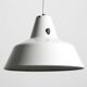 Two 50s metal enamel ceiling lamps by Axel Wedel Madsen for Louis Poulsen