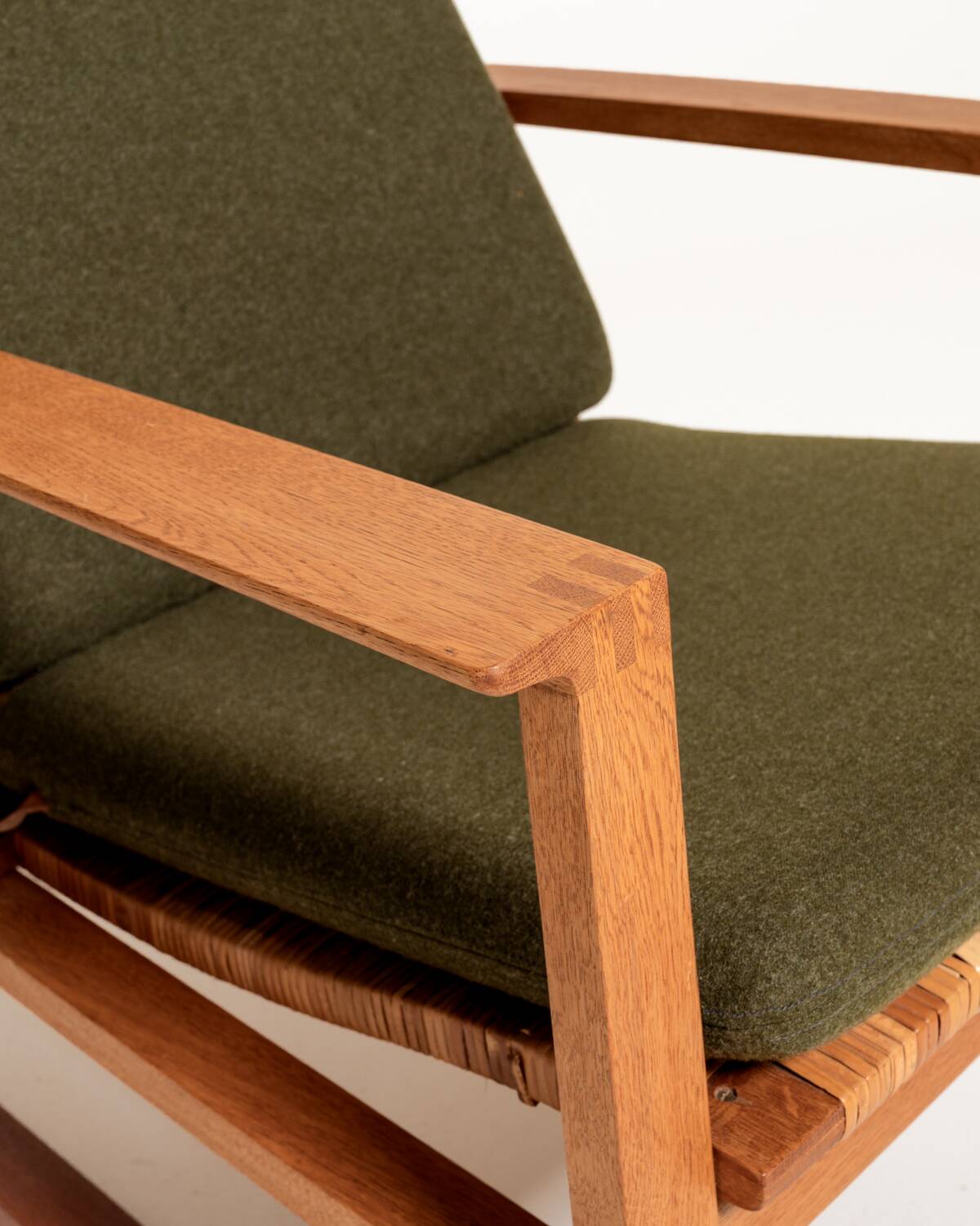 Pair of “Medestolen” armchairs by Børge Mogensen for Fredericia, 1956-57
