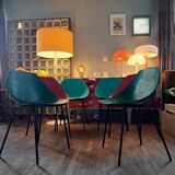 Suite of 5+1 shell chairs Pierre Guariche 1960