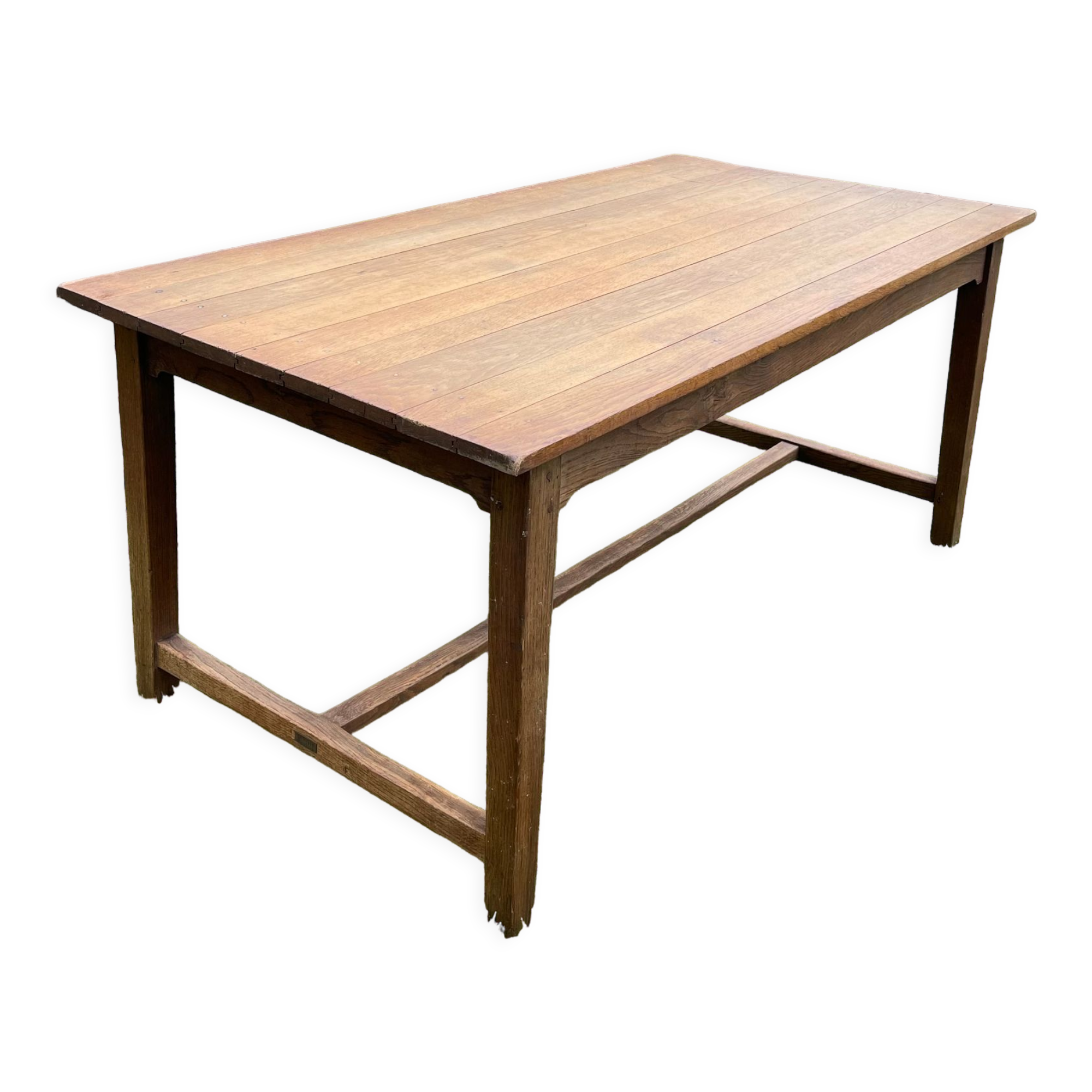 Vintage solid oak farmhouse table 6-8 people