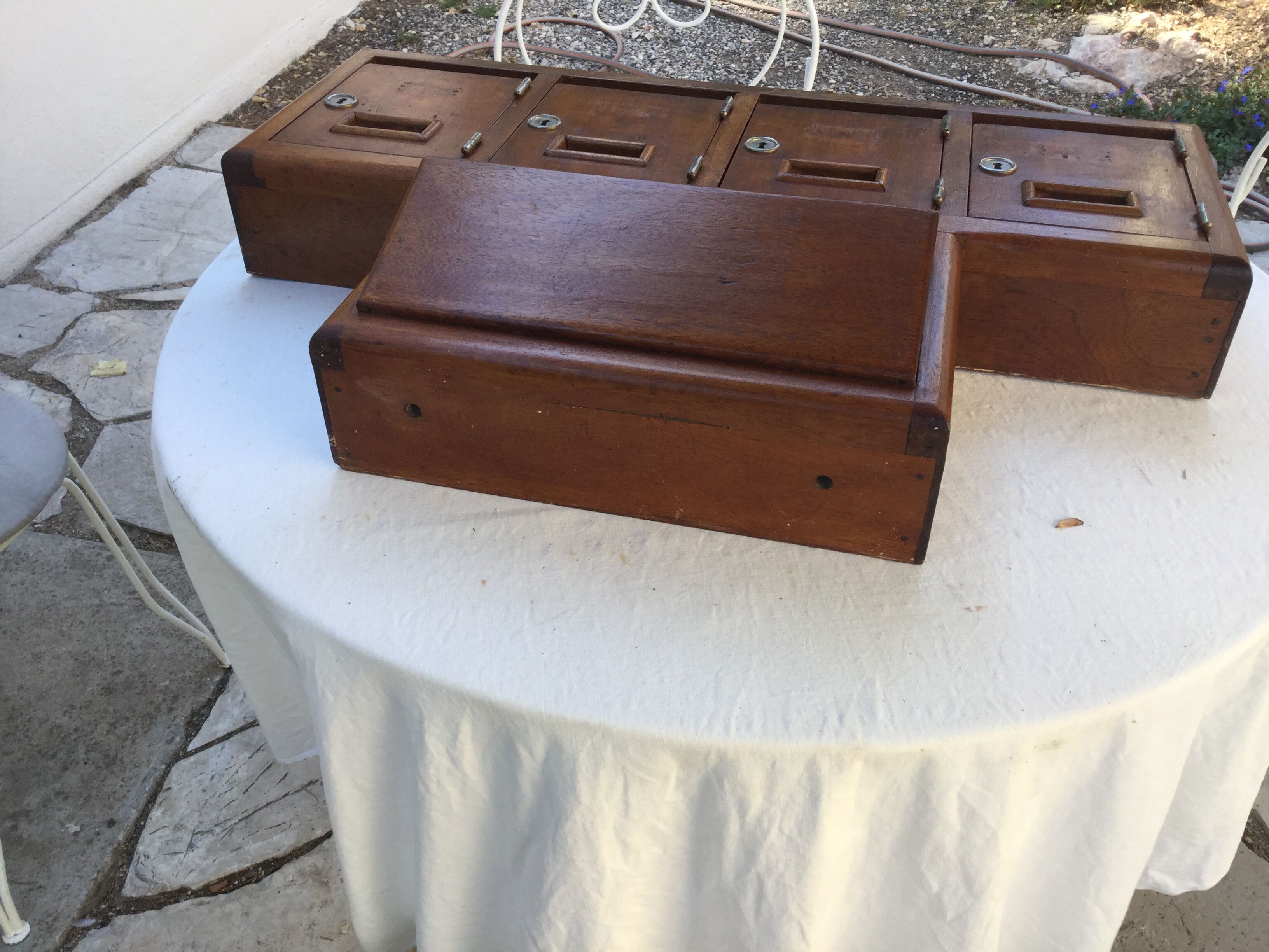 Old building mailboxes