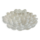 Per Lütken for Royal Copenhagen - Musling Mussel bowl. Vintage Crystal bowl. Unique glass bowl.