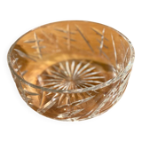 Saladier en cristal ciselé