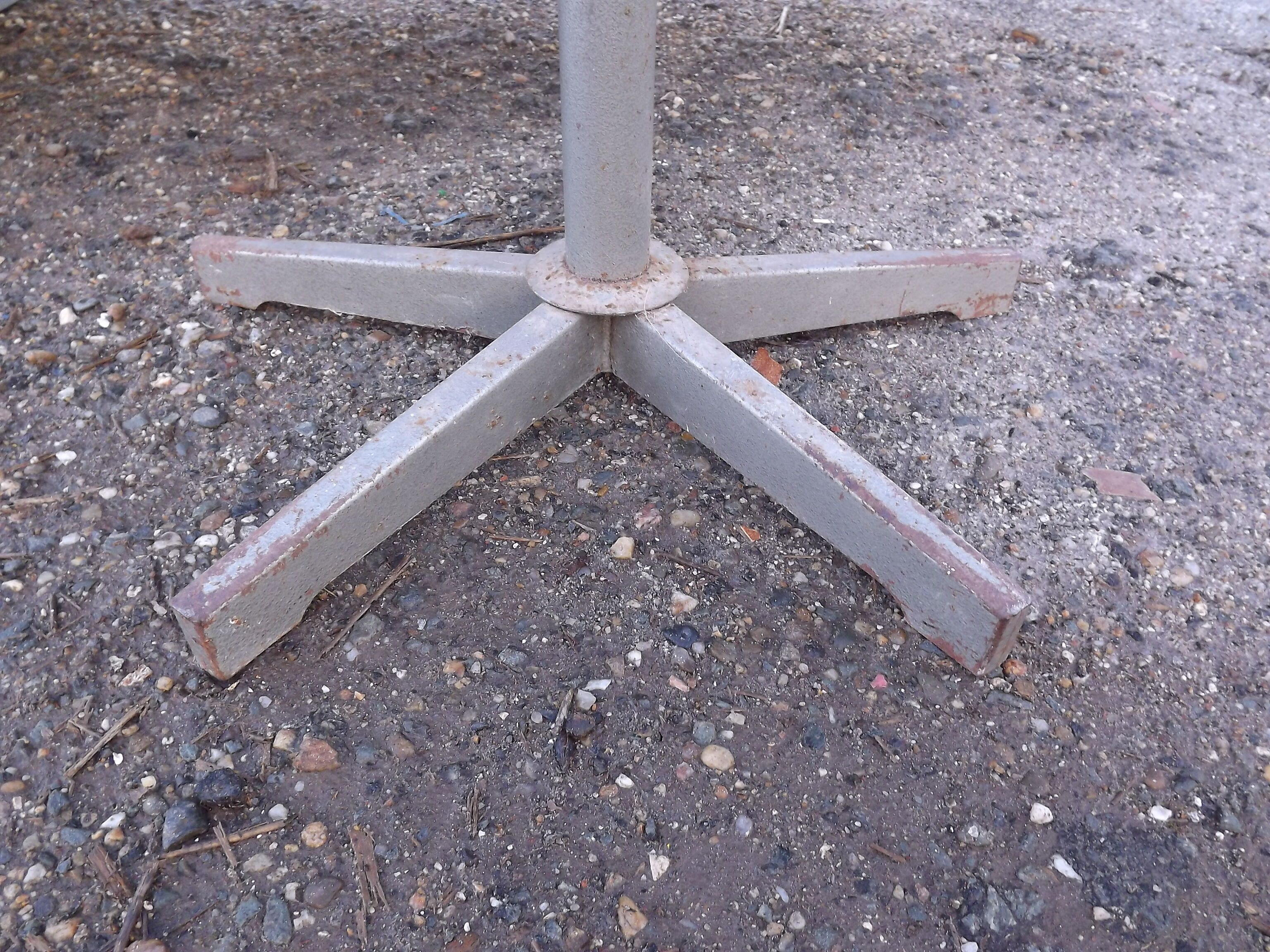 Industrial iron desk and Chair