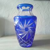 Remarquable et imposant vase en cristal de Saint Louis Art Déco 1940/1950