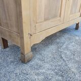 Bahut buffet furniture of old raw wood shallow