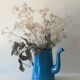 Blue enamel teapot