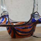 Blue and red basket