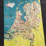 Map of the Netherlands of the 50s