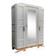 Parisian art deco wardrobe solid oak 1930