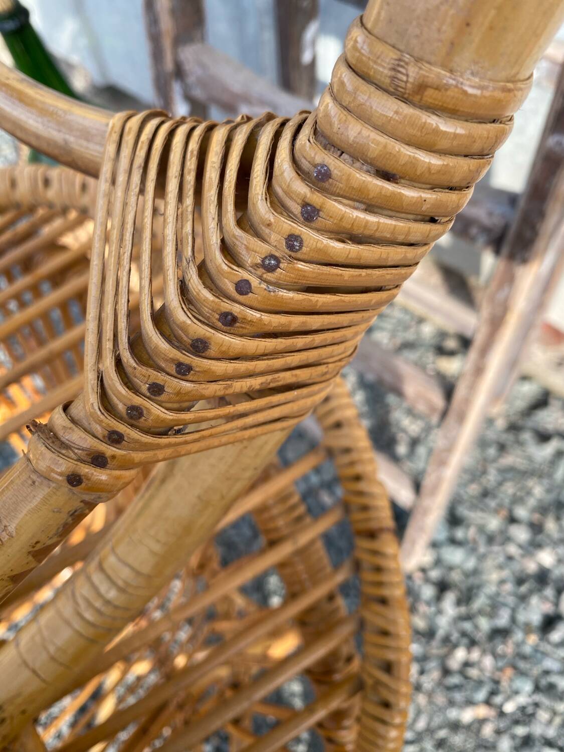 Paire de fauteuil en rotin