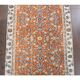 Vintage Turkish Oushak Handmade Wool Cotton Orange Runner 80x318