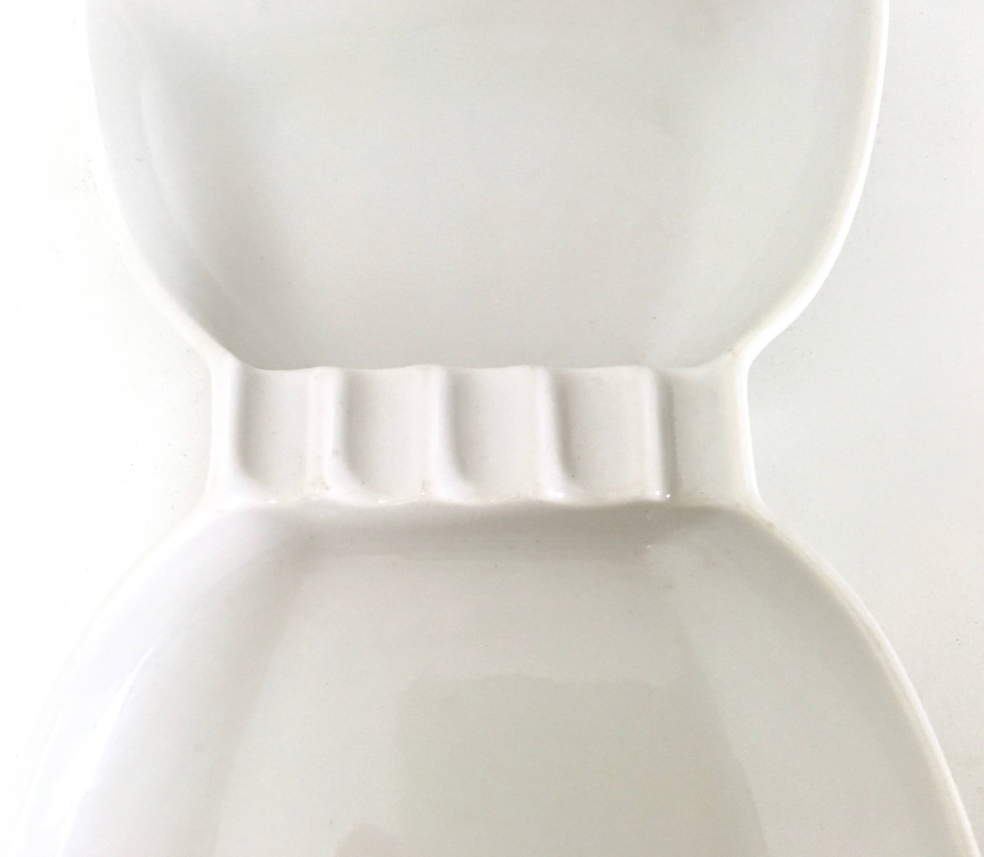 Papillon White Porcelain Ashtray by Guido Andlovitz for Laveno