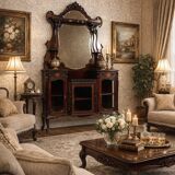 English Mahogany Cabinet, 1930s