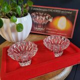 Two Cheverny candle holders by Cristal d’Arques
