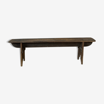 Banc ancien en bois brut