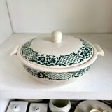 Digoin Sarreguemines tureen in enameled earthenware, “Versailles” service