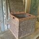 Chest in raffia or wicker