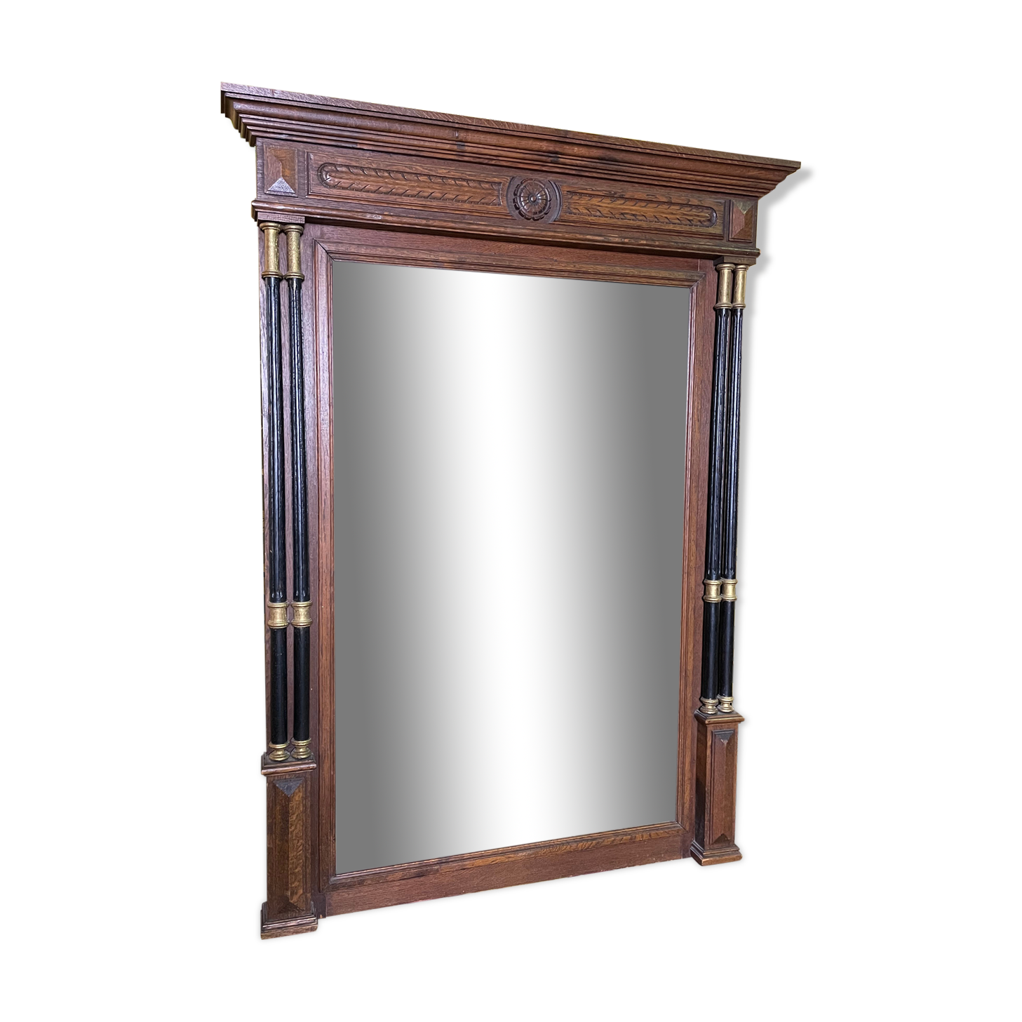 Empire style Trumeau in oak wood