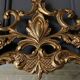 Gilded bronze console Louis XV style and its Mirror Mid-twentieth Marble