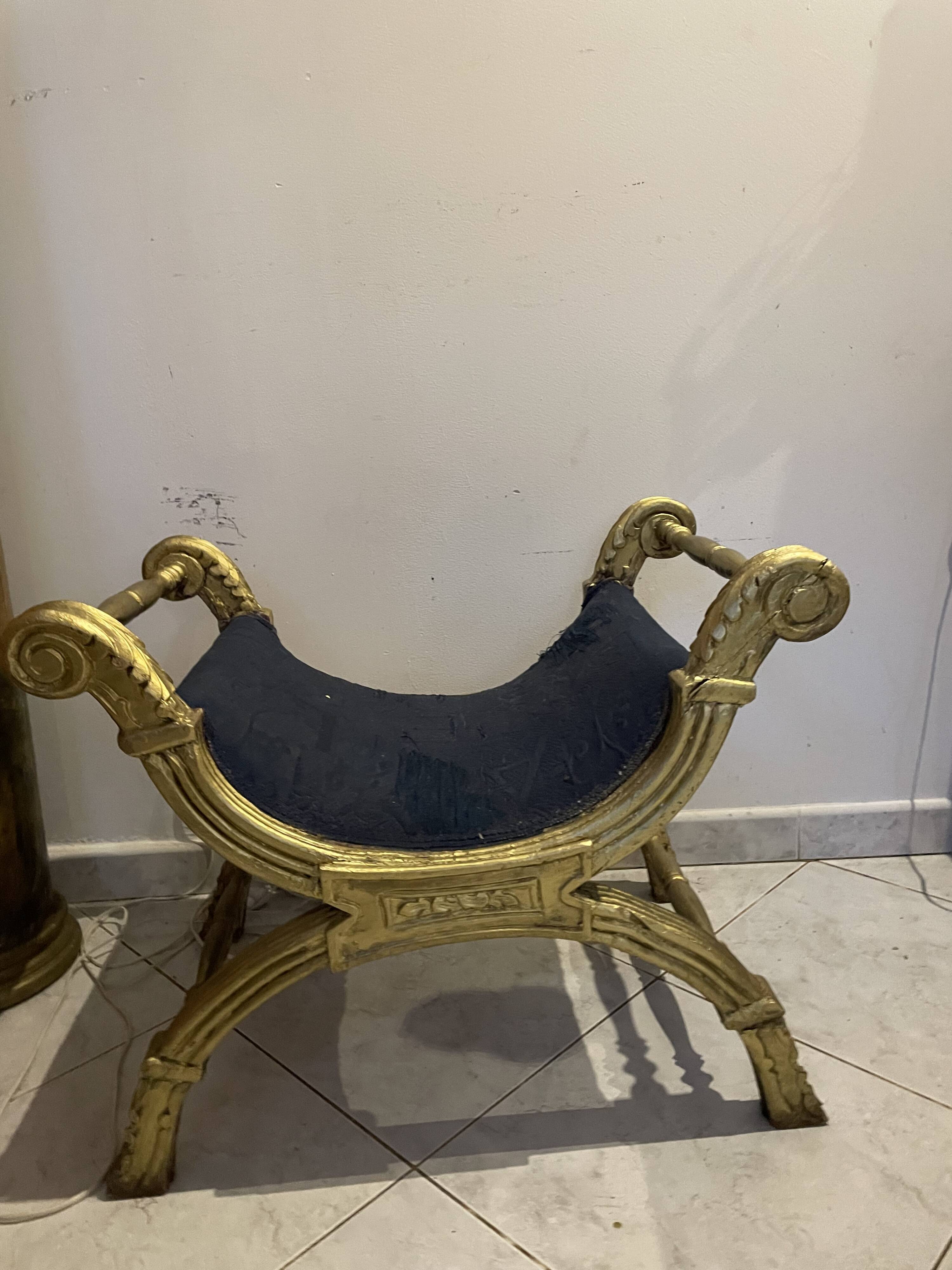 Stool. 19th century Empire