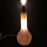 Vintage glass lamp foot Italy by Carlo Moretti