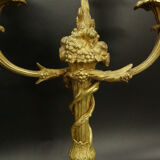 Paire de bougeoirs style Louis XVI du XIXe