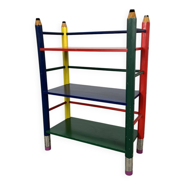 Etagère crayon style Pierre Sala pour enfants