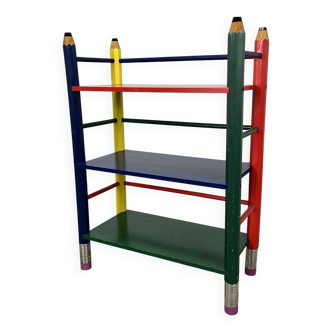 Etagère crayon style Pierre Sala pour enfants