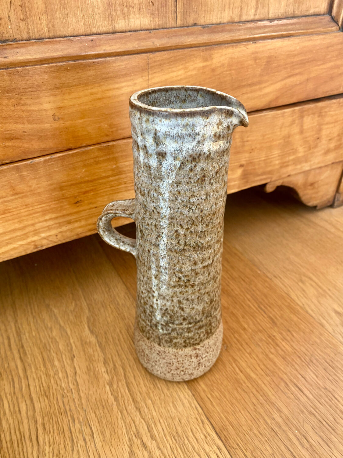 Vintage stoneware coffee set and ceramic cups