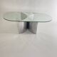 Silvered Crystal Coffee Table Jorn Mod. 3102 by G. Raimondi, Italy