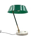 Mid-century green table lamp, Stilux Milano Italy, 1960s